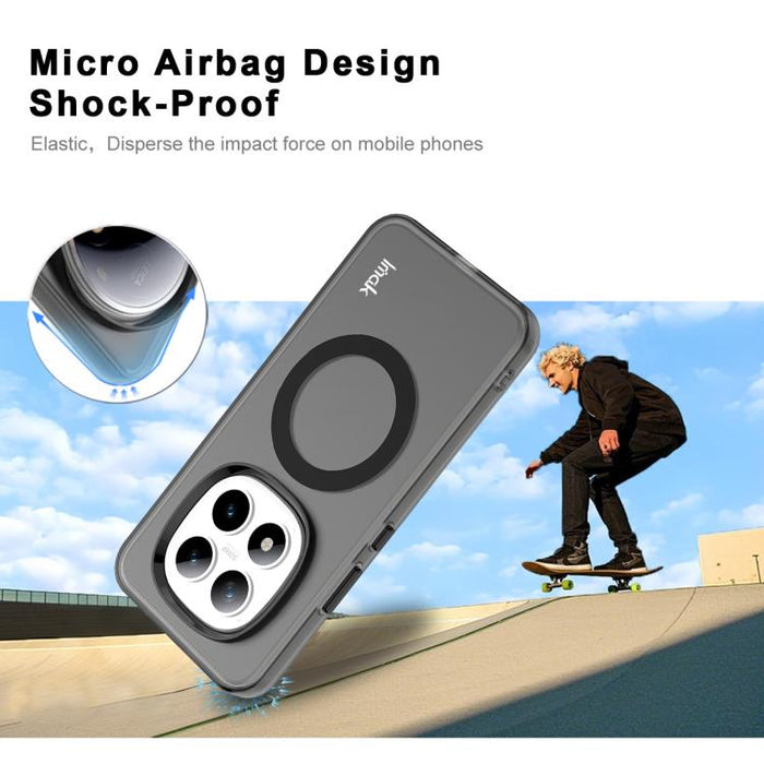 Funda para teléfono IMAK Chocolate Series de TPU + PET MagSafe, For Redmi Note 15 Pro+ 5G Global 163.3, For Redmi Note 15 5G Global 164mm, For Redmi Note 15 Pro 5G Global 163.6, For Redmi 15C 5G/4G EU 173/Poco C85 5G                                    ...
