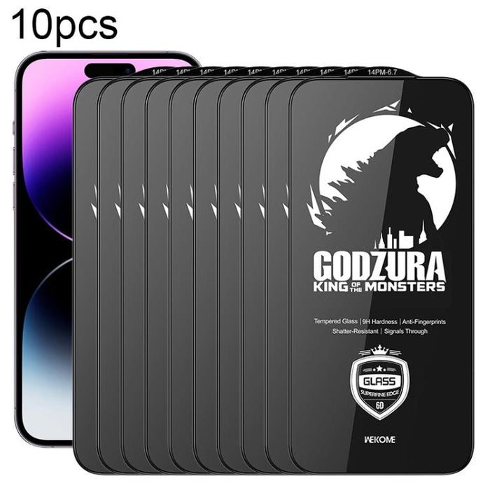WK WTP-124 10pcs 6D Curved Ultra-Fine Edge HD Full-Screen Tempered Glass Film, For iPhone 17 Pro Max, For iPhone 17 Pro, For iPhone 16 Pro / 17, For iPhone Air, For iPhone 16 Pro Max, For iPhone 16 Plus / 15 Plus, For iPhone 16 / 15, For iPhone 15 Pro ...