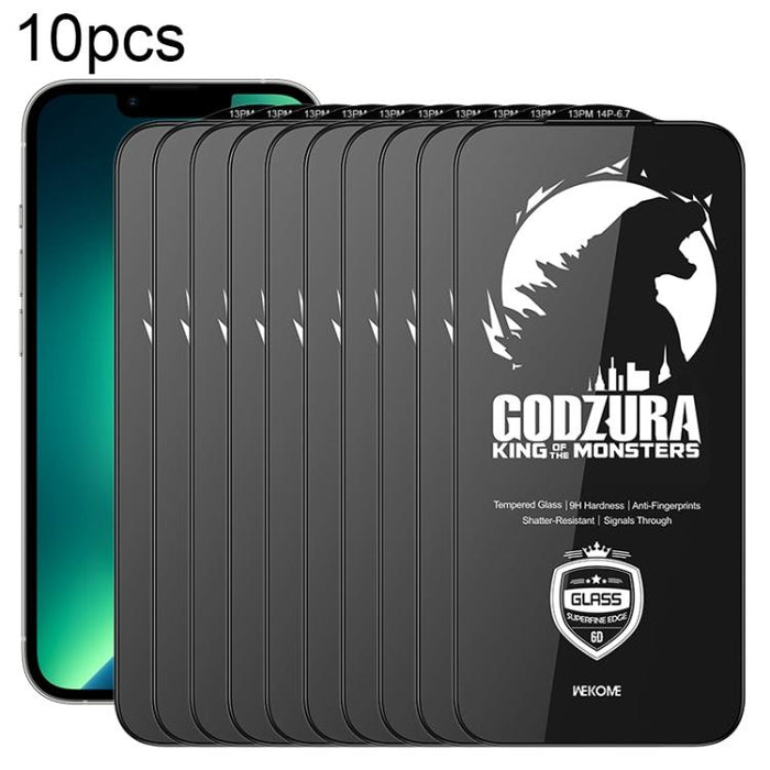 WK WTP-124 10pcs 6D Curved Ultra-Fine Edge HD Full-Screen Tempered Glass Film, For iPhone 17 Pro Max, For iPhone 17 Pro, For iPhone 16 Pro / 17, For iPhone Air, For iPhone 16 Pro Max, For iPhone 16 Plus / 15 Plus, For iPhone 16 / 15, For iPhone 15 Pro ...