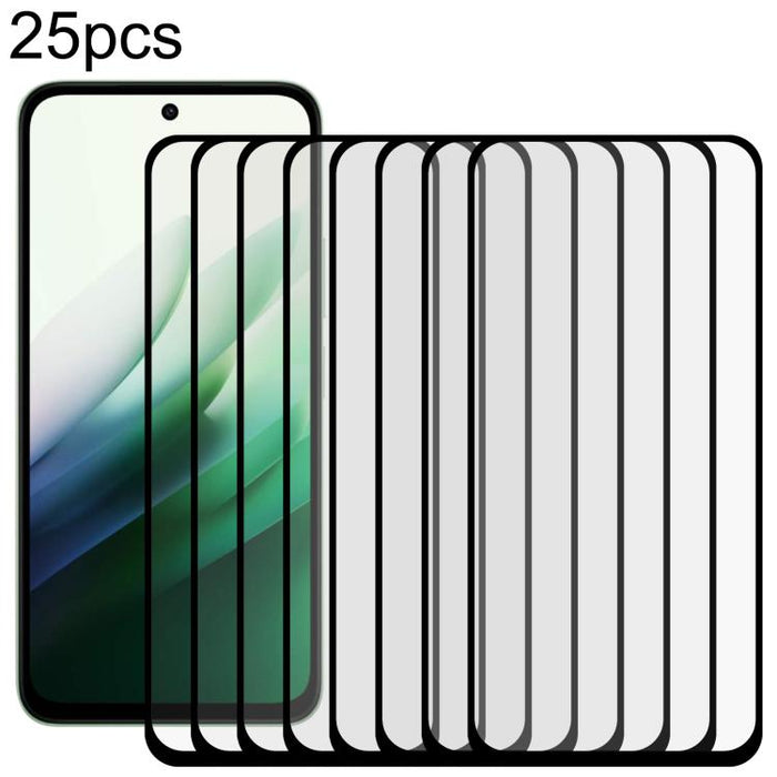 25 láminas de vidrio templado con impresión serigráfica de pantalla completa de aluminio de alta calidad, For Redmi 17C 4G, For Xiaomi Poco C81x 4G, For Xiaomi Poco M8s 5G, For Xiaomi Poco C81 Pro 4G, For Redmi A7 Pro 171mm / Poco C85x 5G              ...