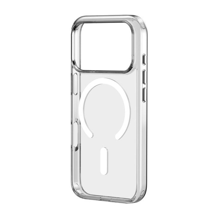 ZGA Magsafe Metal Buttons Clear PC Hybrid TPU Phone Case, For iPhone 17 Pro Max, For iPhone 17 Pro, For iPhone 17, For iPhone Air