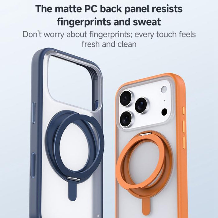 ZGA Feitian 360 Rotation Holder Magsafe PC Hybrid TPU Phone Case, For iPhone 17 Pro Max, For iPhone 17 Pro