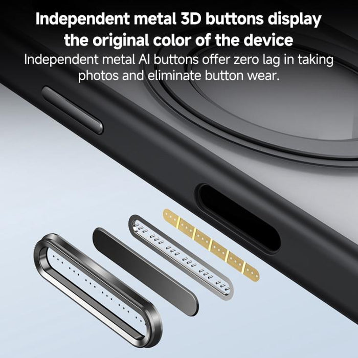 ZGA Feitian 360 Rotation Holder Magsafe PC Hybrid TPU Phone Case, For iPhone 17 Pro Max, For iPhone 17 Pro