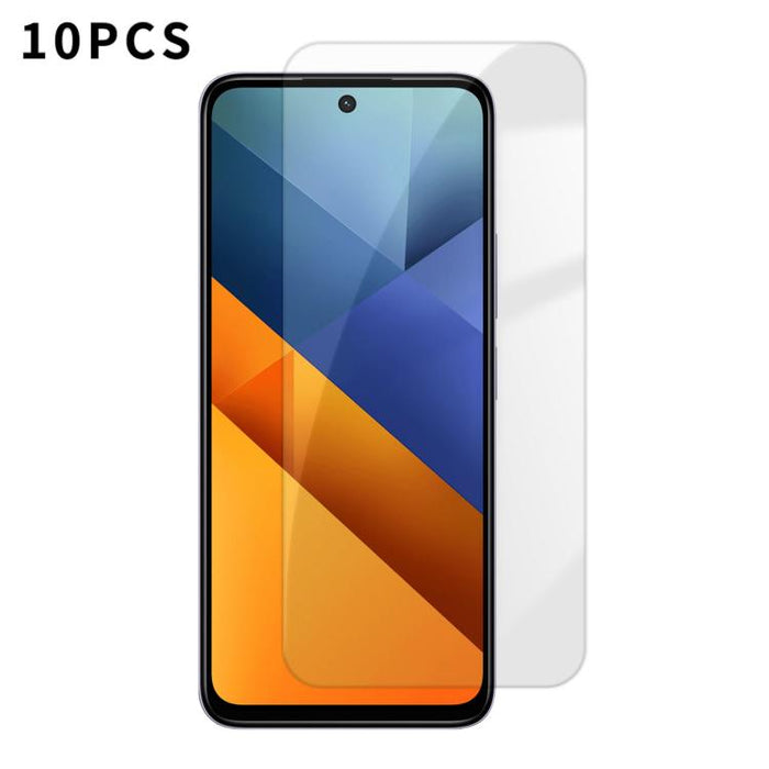 Kalebol 10 unidades de protector de pantalla de vidrio templado HD antihuellas, de aluminio de alta calidad, con protección semitransparente., For Xiaomi Poco C81 Pro 4G, For Xiaomi 17T 5G, For Xiaomi 17 Ultra, For Xiaomi 17 Pro Max, For Xiaomi 17 Pro ...