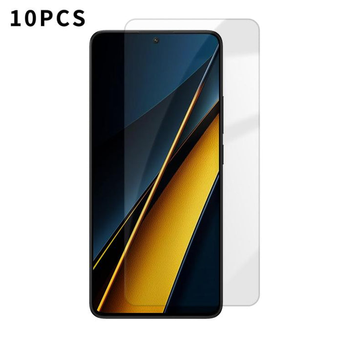 Kalebol 10 unidades de protector de pantalla de vidrio templado HD antihuellas, de aluminio de alta calidad, con protección semitransparente., For Xiaomi Poco C81 Pro 4G, For Xiaomi 17T 5G, For Xiaomi 17 Ultra, For Xiaomi 17 Pro Max, For Xiaomi 17 Pro ...