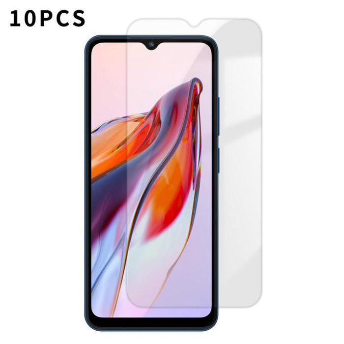 Kalebol 10 unidades de protector de pantalla de vidrio templado HD antihuellas, de aluminio de alta calidad, con protección semitransparente., For Redmi A7 Pro 171mm / Poco C85x 5G, For Redmi R70m 5G, For Redmi R70 5G                                   ...