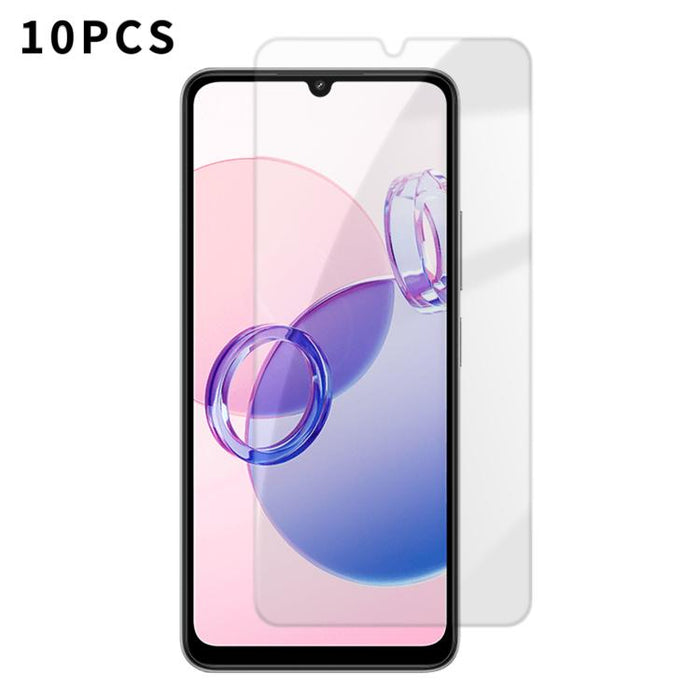 Kalebol 10 unidades de protector de pantalla de vidrio templado HD antihuellas, de aluminio de alta calidad, con protección semitransparente., For Redmi A7 Pro 171mm / Poco C85x 5G, For Redmi R70m 5G, For Redmi R70 5G                                   ...