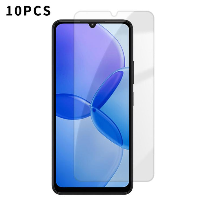 Kalebol 10 unidades de protector de pantalla de vidrio templado HD antihuellas, de aluminio de alta calidad, con protección semitransparente., For Redmi A7 Pro 171mm / Poco C85x 5G, For Redmi R70m 5G, For Redmi R70 5G                                   ...