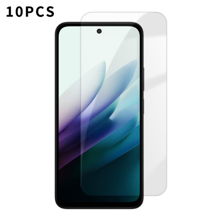 Kalebol 10 unidades de protector de pantalla de vidrio templado HD antihuellas, de aluminio de alta calidad, con protección semitransparente., For Redmi A7 Pro 171mm / Poco C85x 5G, For Redmi R70m 5G, For Redmi R70 5G                                   ...