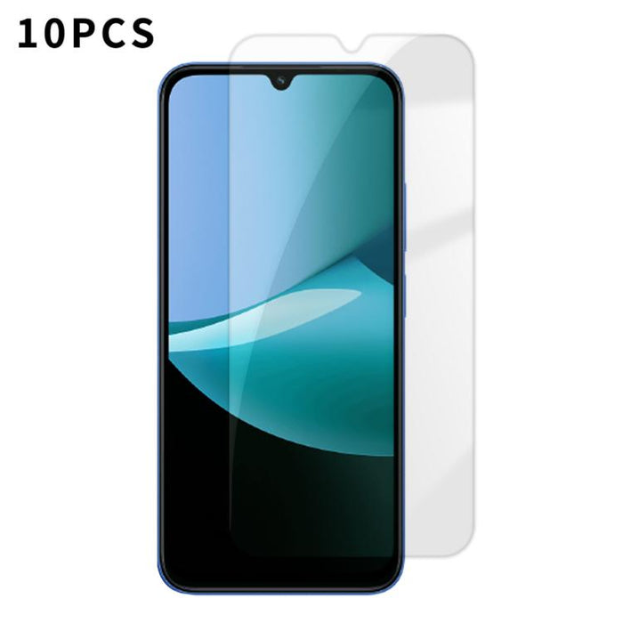 Kalebol 10 unidades de protector de pantalla de vidrio templado HD antihuellas, de aluminio de alta calidad, con protección semitransparente., For Redmi A7 Pro 171mm / Poco C85x 5G, For Redmi R70m 5G, For Redmi R70 5G                                   ...