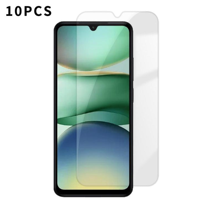 Kalebol 10 unidades de protector de pantalla de vidrio templado HD antihuellas, de aluminio de alta calidad, con protección semitransparente., For Redmi A7 Pro 171mm / Poco C85x 5G, For Redmi R70m 5G, For Redmi R70 5G                                   ...