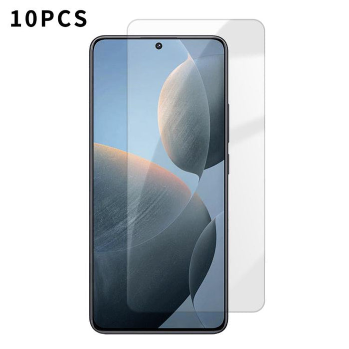 Kalebol 10 unidades de protector de pantalla de vidrio templado HD antihuellas, de aluminio de alta calidad, con protección semitransparente., For Redmi A7 Pro 171mm / Poco C85x 5G, For Redmi R70m 5G, For Redmi R70 5G                                   ...