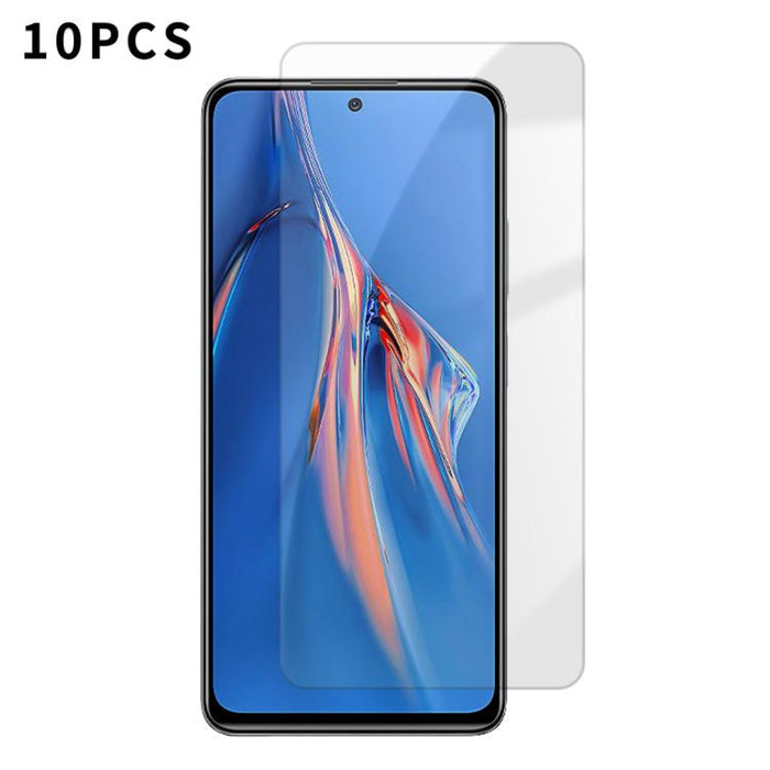 Kalebol 10 unidades de protector de pantalla de vidrio templado HD antihuellas, de aluminio de alta calidad, con protección semitransparente., For Redmi A7 Pro 171mm / Poco C85x 5G, For Redmi R70m 5G, For Redmi R70 5G                                   ...