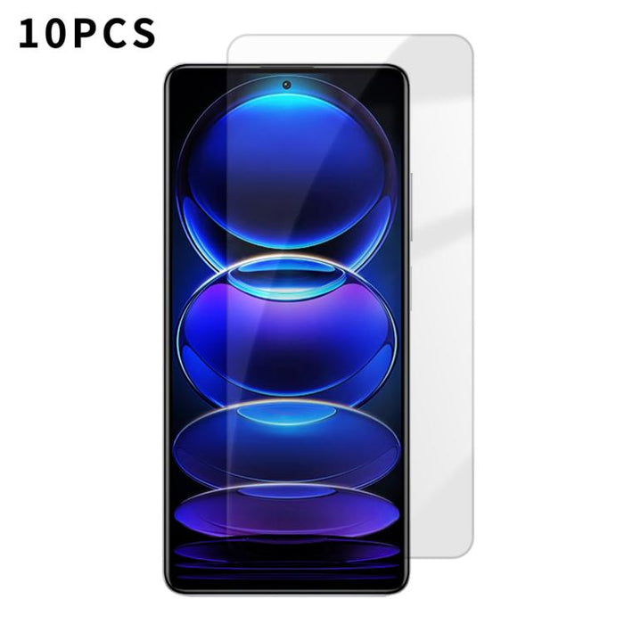 Kalebol 10 unidades de protector de pantalla de vidrio templado HD antihuellas, de aluminio de alta calidad, con protección semitransparente., For Redmi A7 Pro 171mm / Poco C85x 5G, For Redmi R70m 5G, For Redmi R70 5G                                   ...