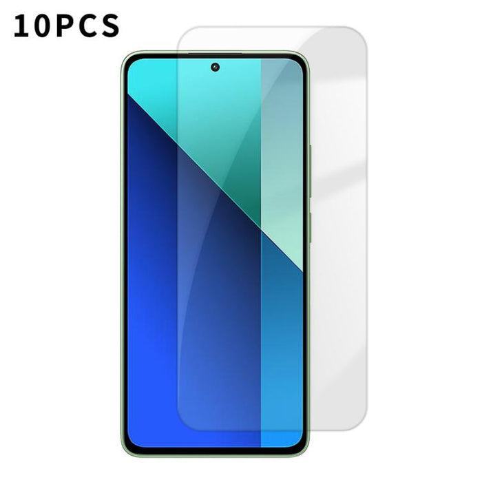 Kalebol 10 unidades de protector de pantalla de vidrio templado HD antihuellas, de aluminio de alta calidad, con protección semitransparente., For Redmi A7 Pro 171mm / Poco C85x 5G, For Redmi R70m 5G, For Redmi R70 5G                                   ...