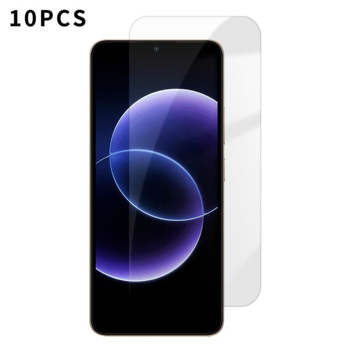 Kalebol 10 unidades de protector de pantalla de vidrio templado HD antihuellas, de aluminio de alta calidad, con protección semitransparente., For Redmi A7 Pro 171mm / Poco C85x 5G, For Redmi R70m 5G, For Redmi R70 5G                                   ...