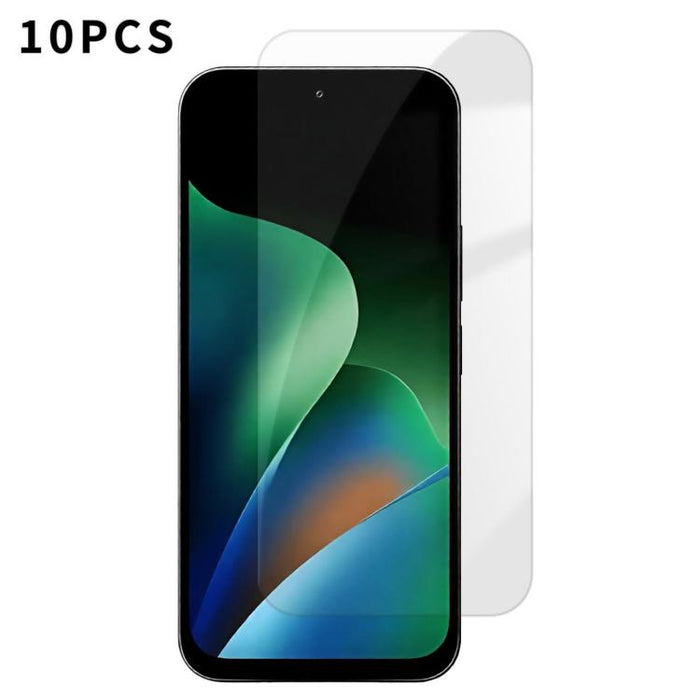 Kalebol 10 unidades de protector de pantalla de vidrio templado HD antihuellas, de aluminio de alta calidad, con protección semitransparente., For Redmi A7 Pro 171mm / Poco C85x 5G, For Redmi R70m 5G, For Redmi R70 5G                                   ...