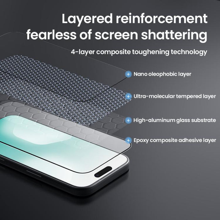 NILLKIN CP+Pro Explosion-proof Tempered Glass Film with Dust-free Cabin, For iPhone 17 Pro Max, For iPhone 17 Pro, For iPhone 17, For iPhone Air