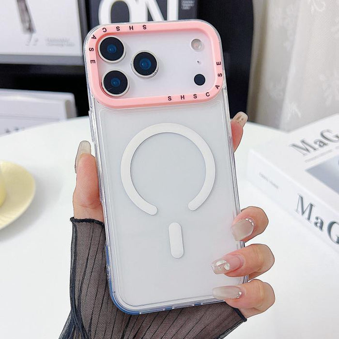 Color Contrast Lens Frame Transparent TPU Phone Case, For iPhone 17 Pro Max, For iPhone 17 Pro