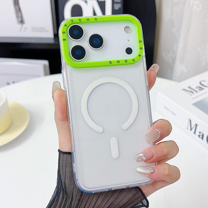 Color Contrast Lens Frame Transparent TPU Phone Case, For iPhone 17 Pro Max, For iPhone 17 Pro