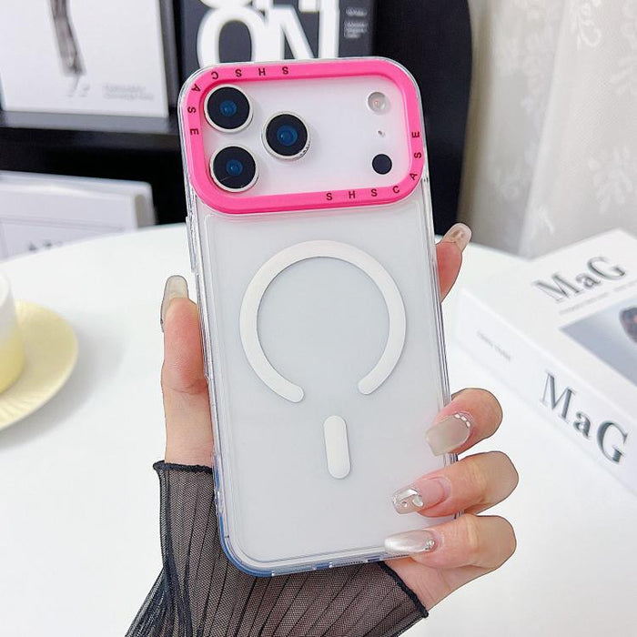 Color Contrast Lens Frame Transparent TPU Phone Case, For iPhone 17 Pro Max, For iPhone 17 Pro