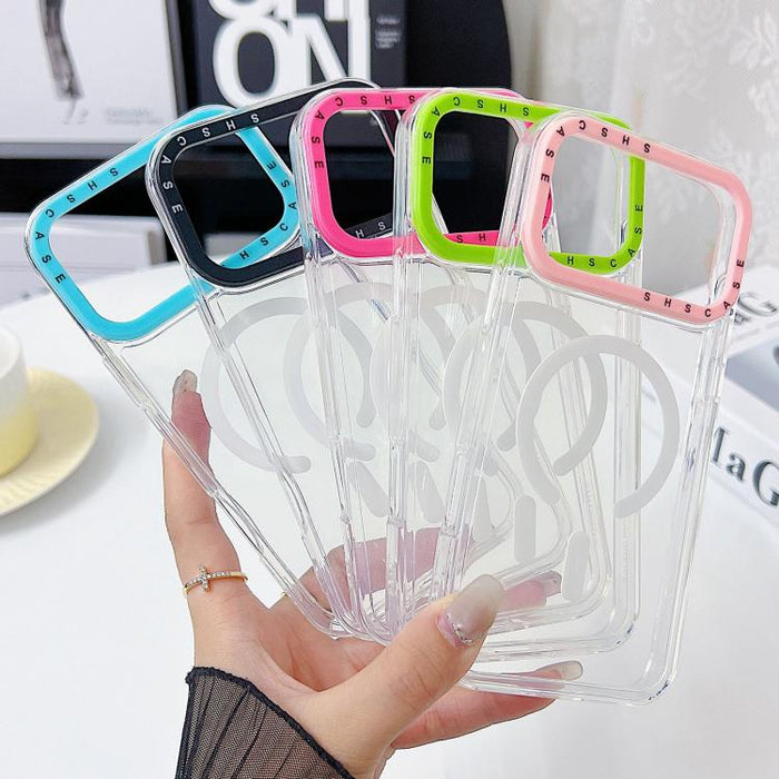 Color Contrast Lens Frame Transparent TPU Phone Case, For iPhone 17 Pro Max, For iPhone 17 Pro