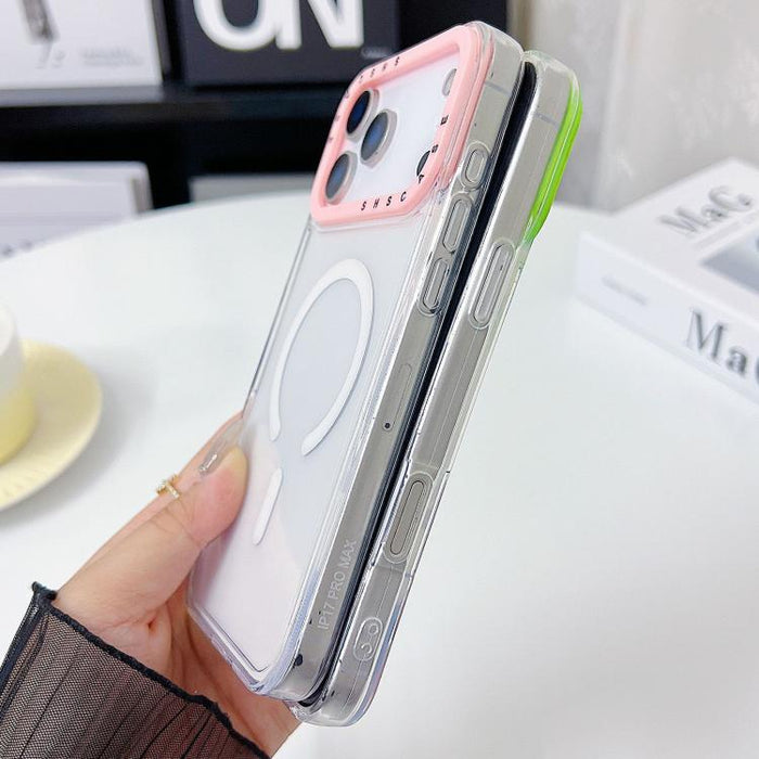 Color Contrast Lens Frame Transparent TPU Phone Case, For iPhone 17 Pro Max, For iPhone 17 Pro