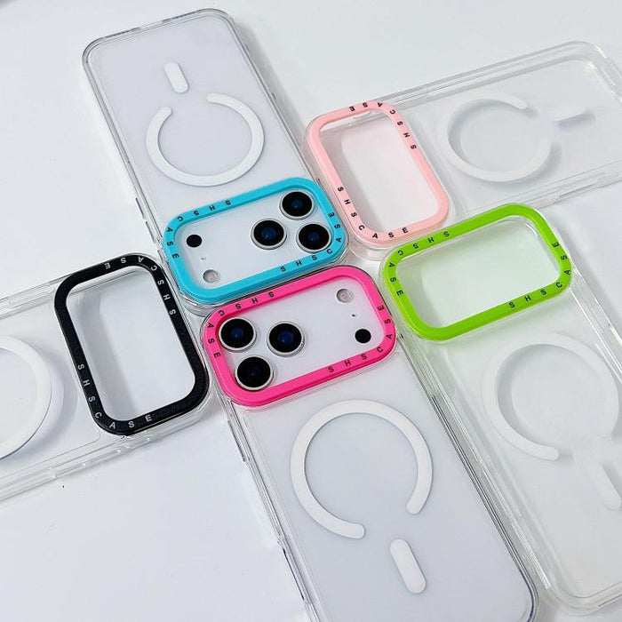 Color Contrast Lens Frame Transparent TPU Phone Case, For iPhone 17 Pro Max, For iPhone 17 Pro