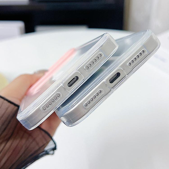Color Contrast Lens Frame Transparent TPU Phone Case, For iPhone 17 Pro Max, For iPhone 17 Pro