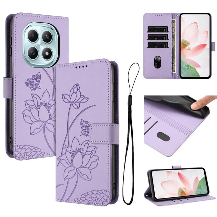 Funda para teléfono de piel con relieve de loto y cordón., For Redmi 15a 5G, For Redmi A7 Pro 4G 171mm, For Redmi Turbo 5 Max / Poco X8 Pro Max 5G, For Redmi Turbo 5 / Poco X8 Pro 5G, For Redmi Note 15 Pro+ Global 5G 163.3mm                            ...