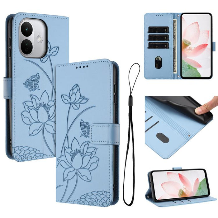 Funda para teléfono de piel con relieve de loto y cordón., For Redmi 15a 5G, For Redmi A7 Pro 4G 171mm, For Redmi Turbo 5 Max / Poco X8 Pro Max 5G, For Redmi Turbo 5 / Poco X8 Pro 5G, For Redmi Note 15 Pro+ Global 5G 163.3mm                            ...