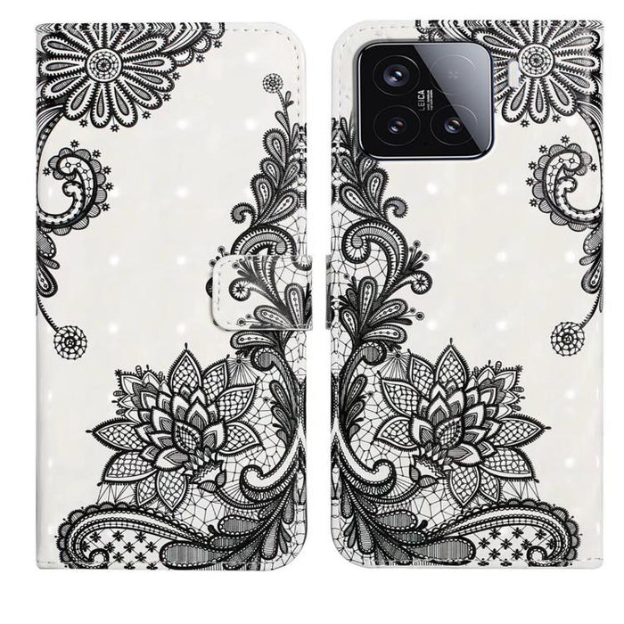Funda de teléfono de cuero con dibujo 3D en relieve al óleo, For Redmi K90 Pro Max/Poco F8 Ultra, For Redmi K90/Poco F8 Pro, For Redmi 15C 5G/4G EU 173mm/Poco C85 5G, For Redmi 15 5G / 4G EU 171mm, For Redmi 15C 5G/4G Global 171mm/Poco C85 4G          ...