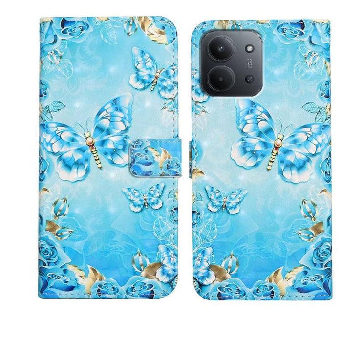 Funda de teléfono de cuero con dibujo 3D en relieve al óleo, For Redmi K90 Pro Max/Poco F8 Ultra, For Redmi K90/Poco F8 Pro, For Redmi 15C 5G/4G EU 173mm/Poco C85 5G, For Redmi 15 5G / 4G EU 171mm, For Redmi 15C 5G/4G Global 171mm/Poco C85 4G          ...