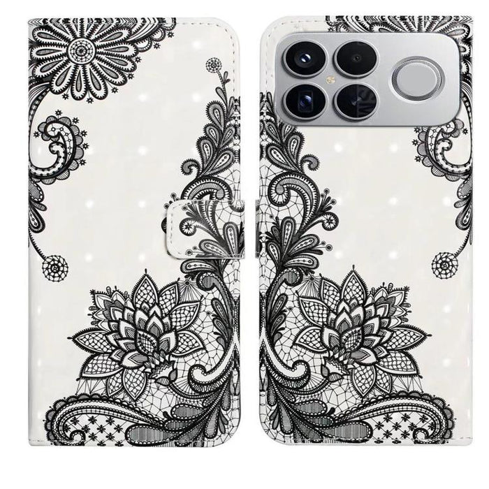 Funda de teléfono de cuero con dibujo 3D en relieve al óleo, For Redmi K90 Pro Max/Poco F8 Ultra, For Redmi K90/Poco F8 Pro, For Redmi 15C 5G/4G EU 173mm/Poco C85 5G, For Redmi 15 5G / 4G EU 171mm, For Redmi 15C 5G/4G Global 171mm/Poco C85 4G          ...