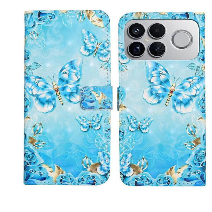Funda de teléfono de cuero con dibujo 3D en relieve al óleo, For Redmi K90 Pro Max/Poco F8 Ultra, For Redmi K90/Poco F8 Pro, For Redmi 15C 5G/4G EU 173mm/Poco C85 5G, For Redmi 15 5G / 4G EU 171mm, For Redmi 15C 5G/4G Global 171mm/Poco C85 4G          ...