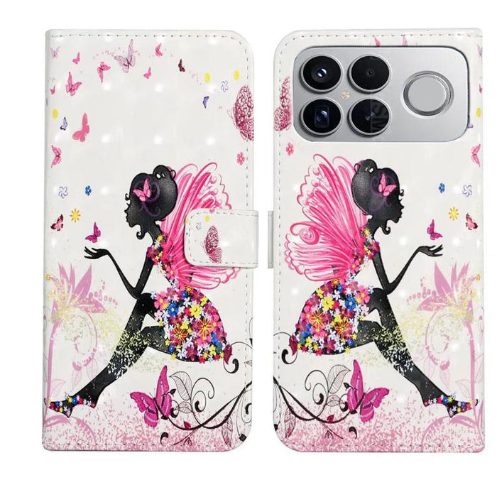 Funda de teléfono de cuero con dibujo 3D en relieve al óleo, For Redmi K90 Pro Max/Poco F8 Ultra, For Redmi K90/Poco F8 Pro, For Redmi 15C 5G/4G EU 173mm/Poco C85 5G, For Redmi 15 5G / 4G EU 171mm, For Redmi 15C 5G/4G Global 171mm/Poco C85 4G          ...