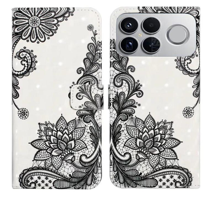 Funda de teléfono de cuero con dibujo 3D en relieve al óleo, For Redmi K90 Pro Max/Poco F8 Ultra, For Redmi K90/Poco F8 Pro, For Redmi 15C 5G/4G EU 173mm/Poco C85 5G, For Redmi 15 5G / 4G EU 171mm, For Redmi 15C 5G/4G Global 171mm/Poco C85 4G          ...