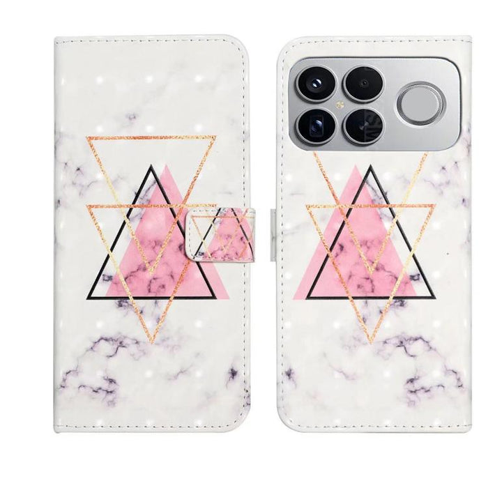 Funda de teléfono de cuero con dibujo 3D en relieve al óleo, For Redmi K90 Pro Max/Poco F8 Ultra, For Redmi K90/Poco F8 Pro, For Redmi 15C 5G/4G EU 173mm/Poco C85 5G, For Redmi 15 5G / 4G EU 171mm, For Redmi 15C 5G/4G Global 171mm/Poco C85 4G          ...