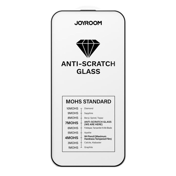JOYROOM Knight Series 2.5D Full Screen HD Hard Anti-Scratch Tempered Glass Film, For iPhone 17 Pro Max, For iPhone 17 Pro, For iPhone 17, For iPhone Air, For iPhone 16 Pro Max, For iPhone 16 Pro, For iPhone 16 Plus, For iPhone 16