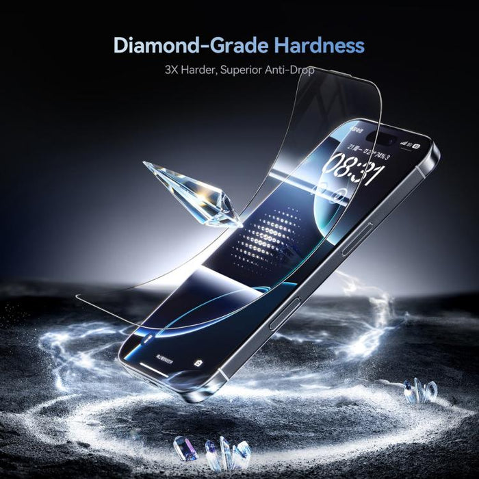JOYROOM Knight Series 2.5D Full Screen HD Hard Anti-Scratch Tempered Glass Film, For iPhone 17 Pro Max, For iPhone 17 Pro, For iPhone 17, For iPhone Air, For iPhone 16 Pro Max, For iPhone 16 Pro, For iPhone 16 Plus, For iPhone 16