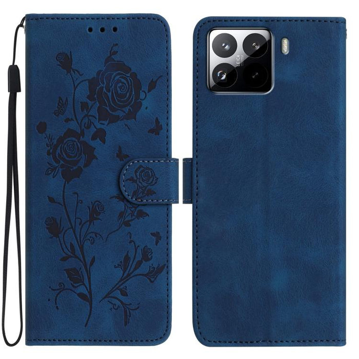 Funda de cuero para teléfono con estampado de flores de rosa en relieve, For Redmi K90 Pro Max/Poco F8 Ultra, For Redmi K90/Poco F8 Pro, For Redmi 15C 5G/4G EU 173mm/Poco C85 5G, For Redmi 15 5G / 4G EU 171mm, For Redmi 15C 5G/4G Global 171mm/Poco C85 ...