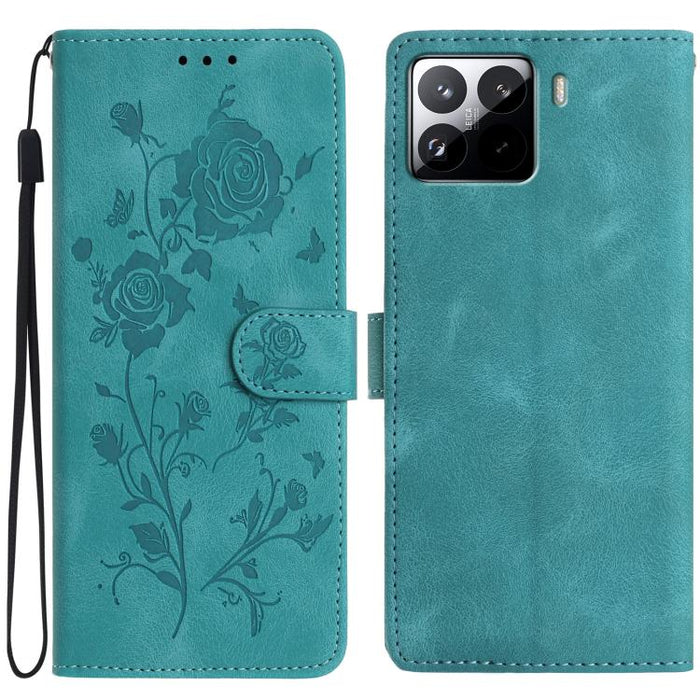Funda de cuero para teléfono con estampado de flores de rosa en relieve, For Redmi K90 Pro Max/Poco F8 Ultra, For Redmi K90/Poco F8 Pro, For Redmi 15C 5G/4G EU 173mm/Poco C85 5G, For Redmi 15 5G / 4G EU 171mm, For Redmi 15C 5G/4G Global 171mm/Poco C85 ...