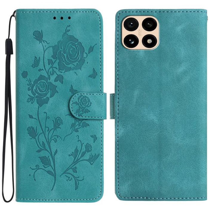 Funda de cuero para teléfono con estampado de flores de rosa en relieve, For Redmi K90 Pro Max/Poco F8 Ultra, For Redmi K90/Poco F8 Pro, For Redmi 15C 5G/4G EU 173mm/Poco C85 5G, For Redmi 15 5G / 4G EU 171mm, For Redmi 15C 5G/4G Global 171mm/Poco C85 ...