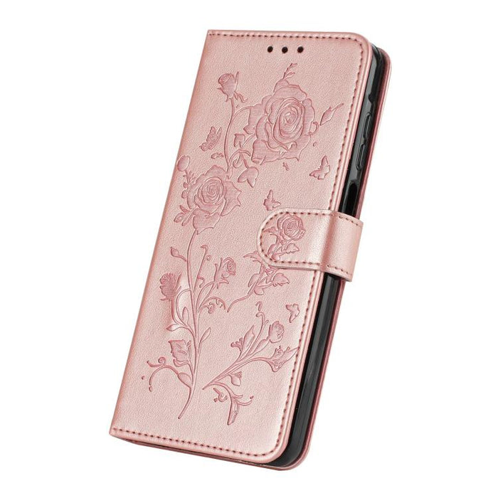 Funda de cuero para teléfono con estampado de flores de rosa en relieve, For Redmi K90 Pro Max/Poco F8 Ultra, For Redmi K90/Poco F8 Pro, For Redmi 15C 5G/4G EU 173mm/Poco C85 5G, For Redmi 15 5G / 4G EU 171mm, For Redmi 15C 5G/4G Global 171mm/Poco C85 ...