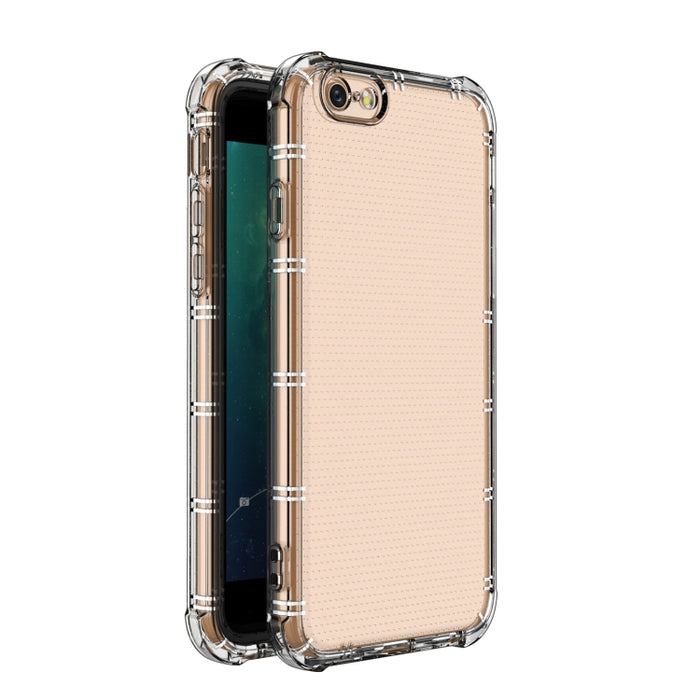 Estuche transparente de TPU a prueba de golpes con dos puntas de hueso de borde recto