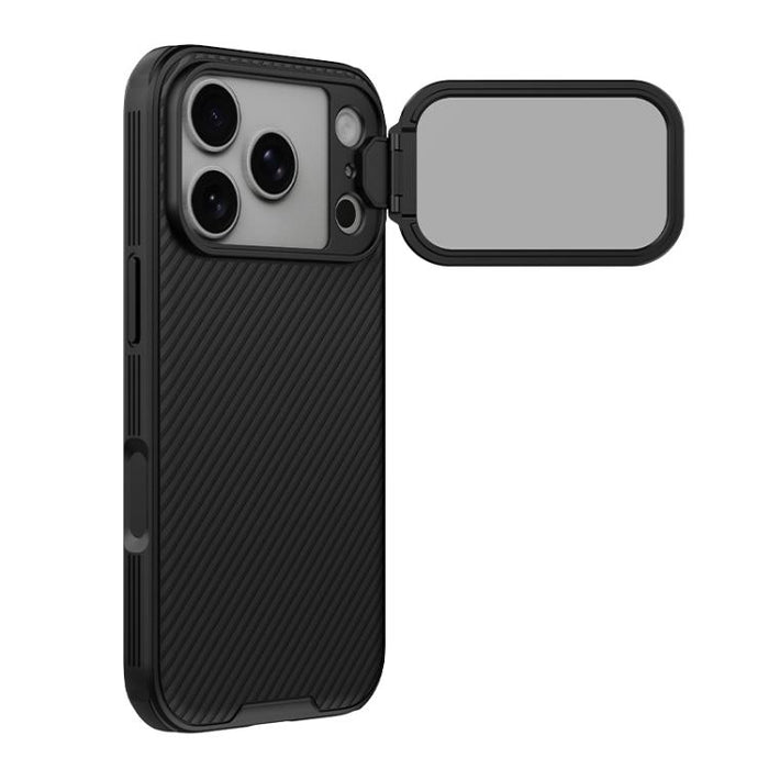 NILLKIN Black Mirror Prop CD Texture Transparent Mirror Cover Phone Case, For iPhone 17 Pro Max, For iPhone 17 Pro