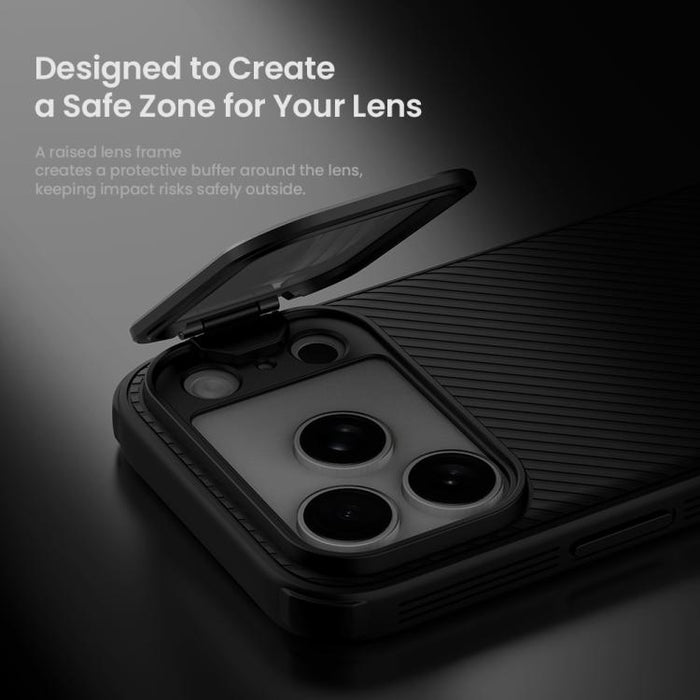 NILLKIN Black Mirror Prop CD Texture Transparent Mirror Cover Phone Case, For iPhone 17 Pro Max, For iPhone 17 Pro