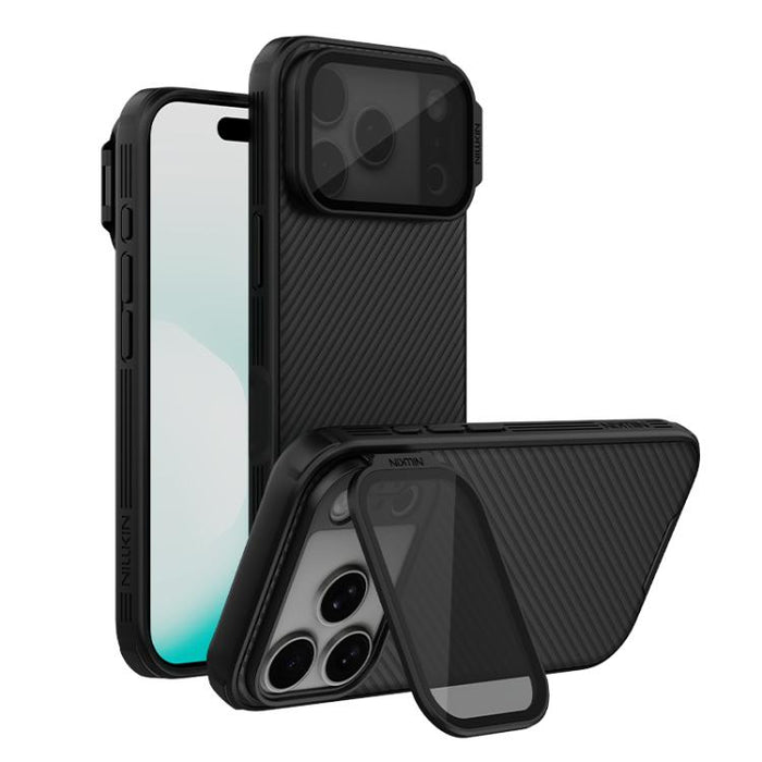 NILLKIN Black Mirror Prop CD Texture Transparent Mirror Cover Phone Case, For iPhone 17 Pro Max, For iPhone 17 Pro