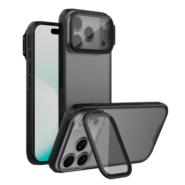 NILLKIN Black Mirror Prop CD Texture Transparent Mirror Cover Phone Case, For iPhone 17 Pro Max, For iPhone 17 Pro