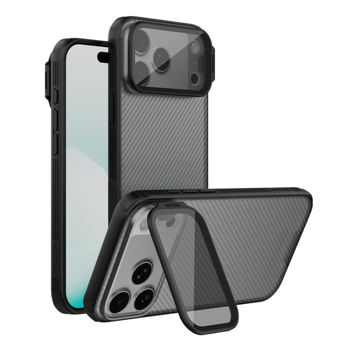 NILLKIN Black Mirror Prop CD Texture Transparent Mirror Cover Phone Case, For iPhone 17 Pro Max, For iPhone 17 Pro